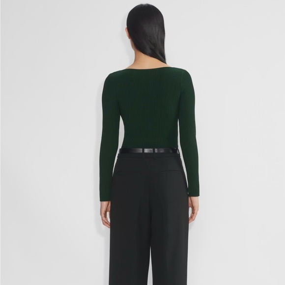 Aritzia Babaton Sculpt Knit Sweetheart Longsleeve - Picture 3 of 9